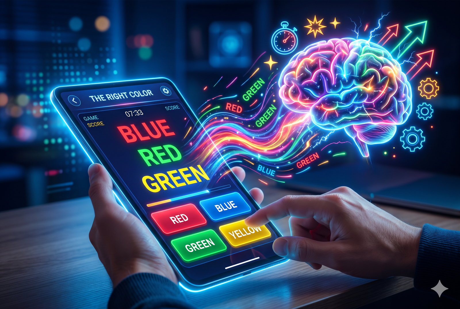 the right color games for brain to improve focus and speed